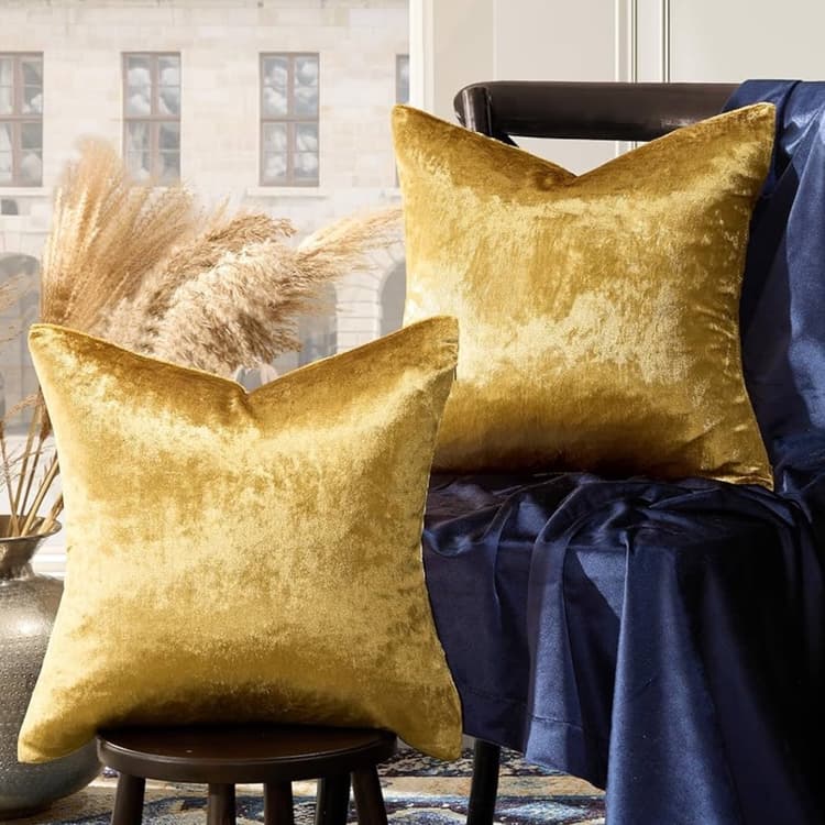 طقم أغطية وسائد مخملية