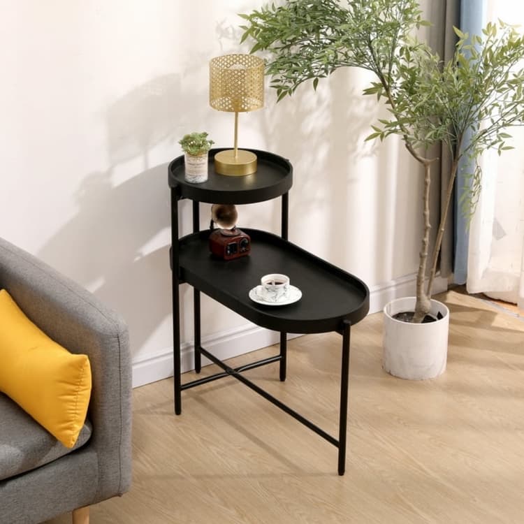 طاولة جانبية معدنية صغيرة